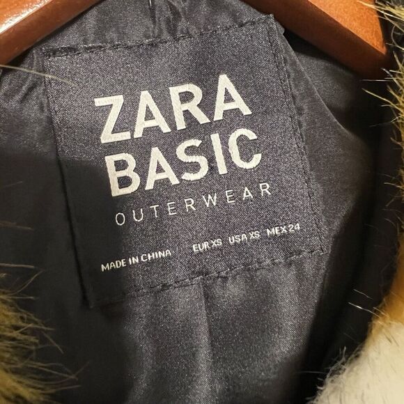 Zara Faux Fur Jacket Coat - Picture 10 of 10